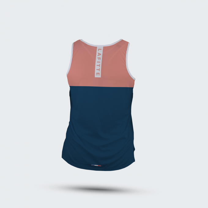 Le Débardeur Running Femme - Bleu/Rose