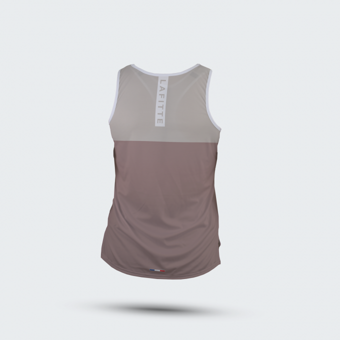 Le Débardeur Running Femme - Marron / Beige