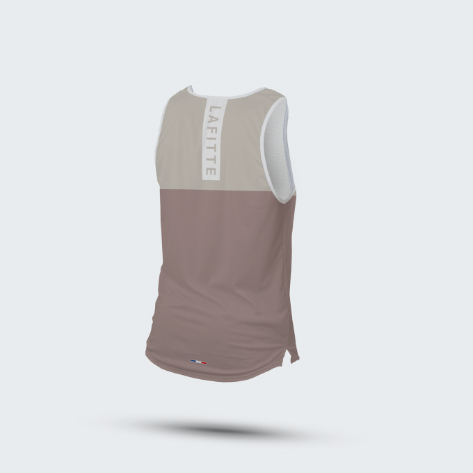 Le Débardeur Running Homme - Marron / Beige