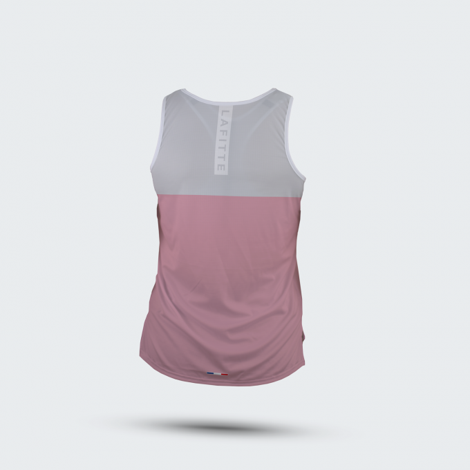 Le Débardeur Running Femme - Rose / Beige