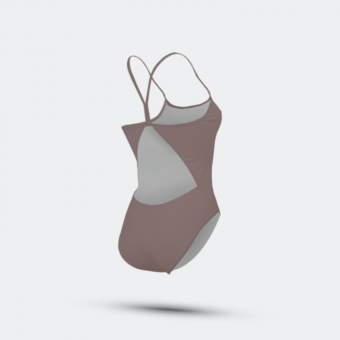 Le Maillot de bain Fille - Marron / Beige